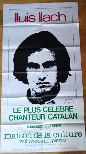 Lluis llach catalan affiche - llach,