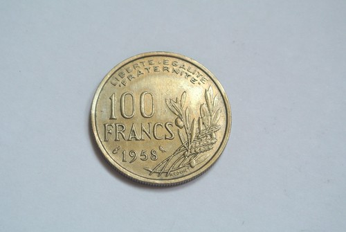 Rare 100 francs 1958 chouette - chouette,