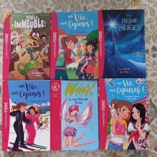 Lot De 6 livres enfant bibliothèque rose 6 -  10 Ans  3 X Vie Copines Jeunesse .