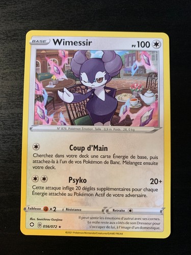 Carte pokémon rare wimessir - pokémon,