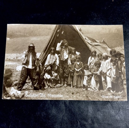 Cpa roumanie campement - roumanie,