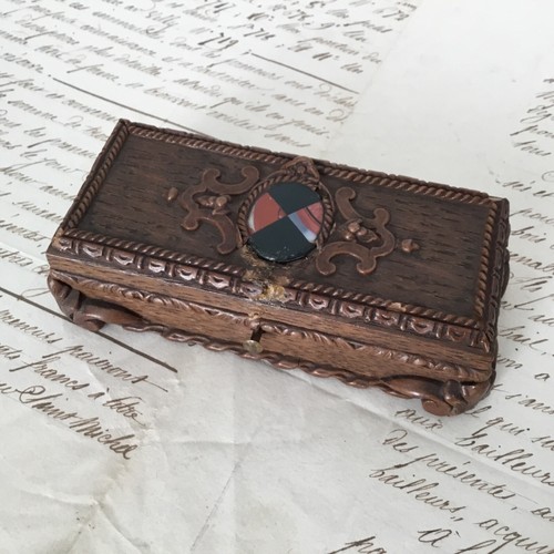 Boite foret noire agate xixè - foret,