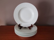 6 Assiettes creuses Blanches