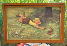 ancien affiche scolaire rossignol poucet lecture 1