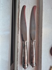 PUIFORCAT- "Richelieu" -  2 Grands Couteaux - Argent Poinçon Crabe 