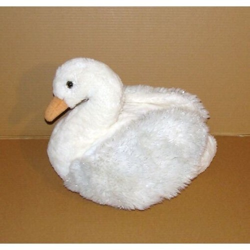 Peluche cygne blanc boulgom - blanc,