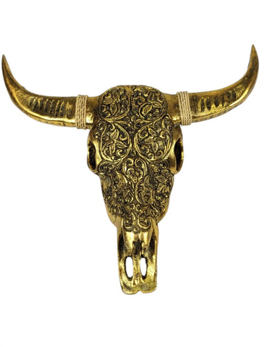 Tête buffle sculptée - de,