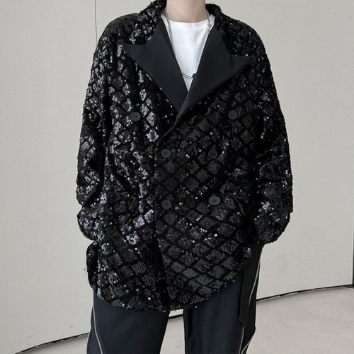 Hommes sequin pic revers - revers, robe