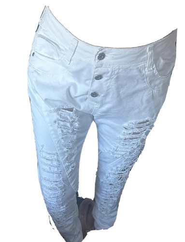 Pantalon blanc please taille - blanc,