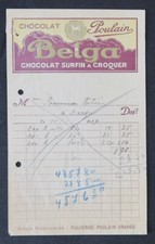 Facture 1927 CHOCOLAT POULAIN