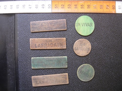 Lot anciens jetons en - de,