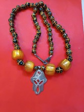 Collier sautoir berbere artisanal. Mali.