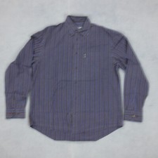 Chemise Rayures Rugby Eden Park Homme L Violet Manches Longues Coton