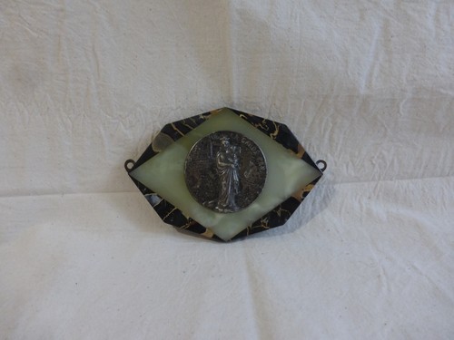 Plaque reliquaire marbre - marbre, et