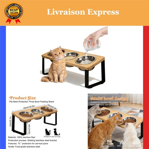 Gamelle inclinée pour - inclinée, chat