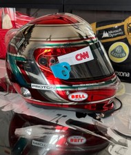 Race used helmet Bell HP3 Jarno Trulli 2010 Lotus F1 Racing Full radio chrome