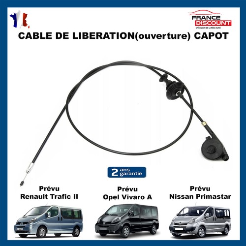 Cable libération capot - de,