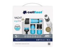 Cellfast Kit d’arrosage Yacht, tuyau de jardin 15 m, 9 mm 3/8", ensemble avec 4