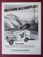 7/1982 PUB LMT RASIT 3190B MAT TELESCOPIQUE RASIMAST 15 LAND ROVER FRENCH AD