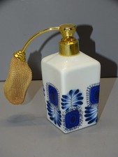 -ANCIEN  VAPORISATEUR PORCELAINE VINTAGE FERET décor d'après CAMILLE THARAUD  D