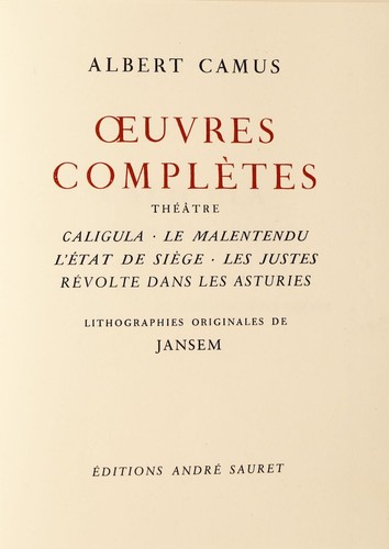 Camus caligula oeuvres - caligula/,