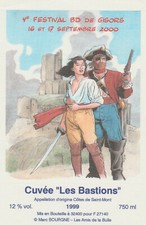 BOURGNE  etiquette de vin bd