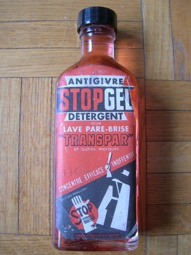Flacon ancien verre stop - :,
