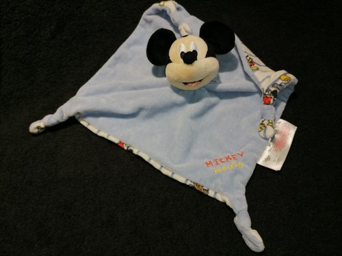 Doudou plat mickey - mickey, noir