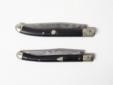 Ancien ensemble rare de deux Couteaux pliants miniatures de Chatellerault  XIXe