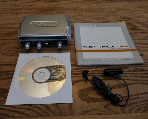 Audio fast track - m-audio, silver