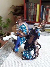 MOYEN-AGE PAPO Vintage 2007 - Chevalier au cimier griffon cuivré et sa monture