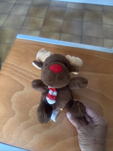 Peluche doudou élan renne