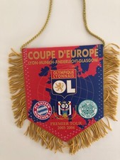 ANCIEN FANION OLYMPIQUES LYONNAIS COUPE D'EUROPE 2003 2004