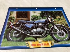 Honda Japauto 950SS 1972 950 SS fiche carte moto passion collection Atlas