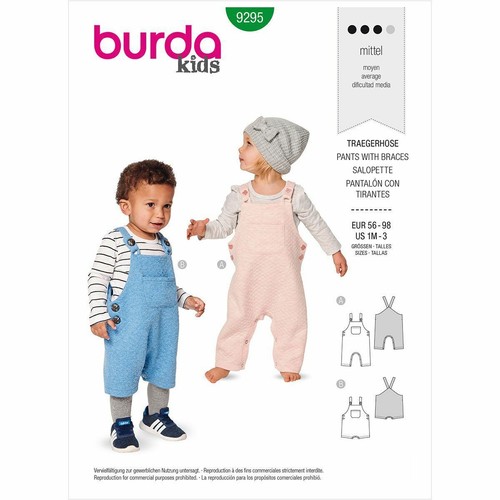 Burda enfants 9295 salopettes - enfants,