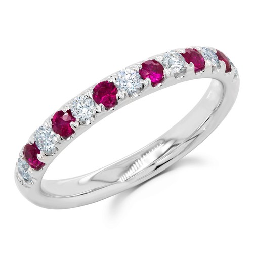 14k blanc rubis - blanc,