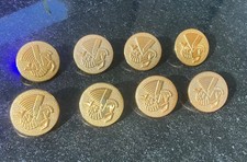 Lot de 8 Boutons d'uniforme de
