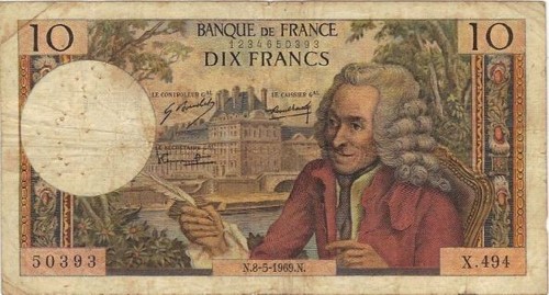 France francs 1969 - 10,