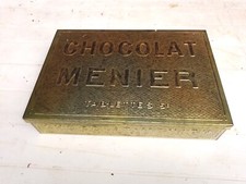 ANCIENNE BOITE PUBLICITAIRE CHOCOLAT MENIER POUR TABLETTE