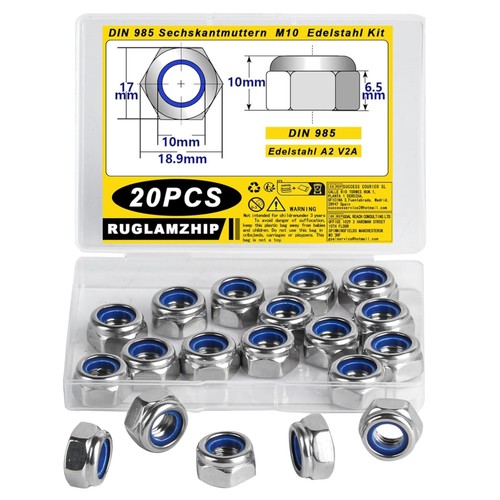 Ecrou nylstop m10 acier - nylstop,
