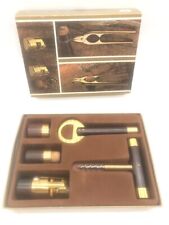 Coffret ancien collection oenologie DOMUS Confezione brun et doré deluxe