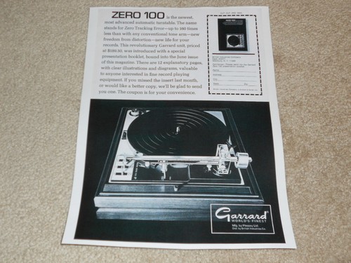 Garrard zero 100 - zero, ad
