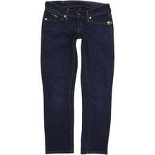 G-Star Core  Femme Bleu Straight Regular Stretch Jeans W27 L28 (65947)