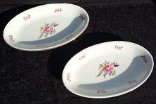 2 beurriers porcelaine Bohemia