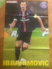 GRAND POSTER PSG * ZLATAN IBRAHIMOVIC  & DI MARIA