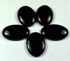 Ensemble cabochon en onyx noir
