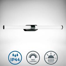 Lampe LED miroir salle de bain Spot mural applique noir IP44 blanc neutre 55cm