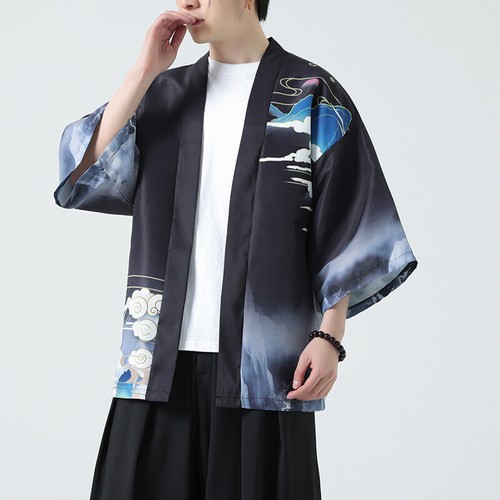 Kimono japonais coupe loose - kimono,