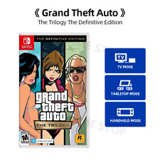 GRAND THEFT AUTO THE TRILOGY  THE DEFINITIVE EDITION NINTENDO SWITCH NEUF 3 JEUX