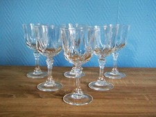 6 verres à vin blanc en